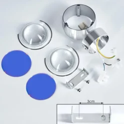 hofstein Applique murale Sapri Argenté, 1 lumière