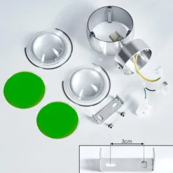 hofstein Applique murale Sapri Argenté, 1 lumière