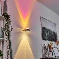 hofstein Applique murale Sapri Argenté, 1 lumière