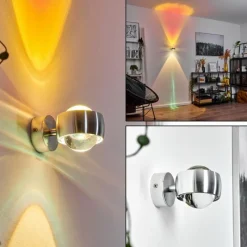 hofstein Applique murale Sapri Argenté, 1 lumière