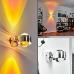 hofstein Applique murale Sapri Argenté, 1 lumière