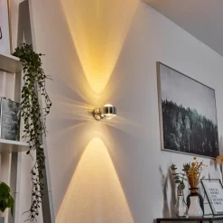 hofstein Applique murale Sapri Argenté, 1 lumière