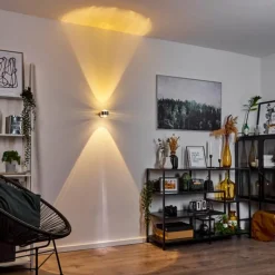 hofstein Applique murale Sapri Argenté, 1 lumière