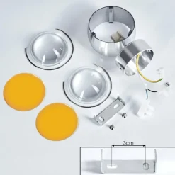 hofstein Applique murale Sapri Argenté, 1 lumière