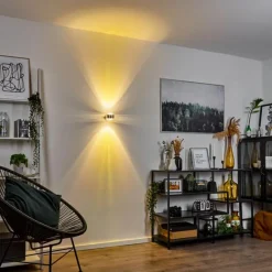 hofstein Applique murale Sapri Argenté, 1 lumière