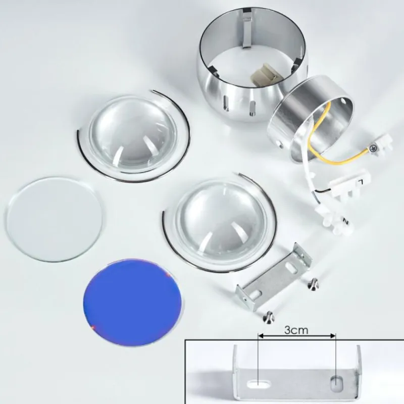 hofstein Applique murale Sapri Argenté, 1 lumière