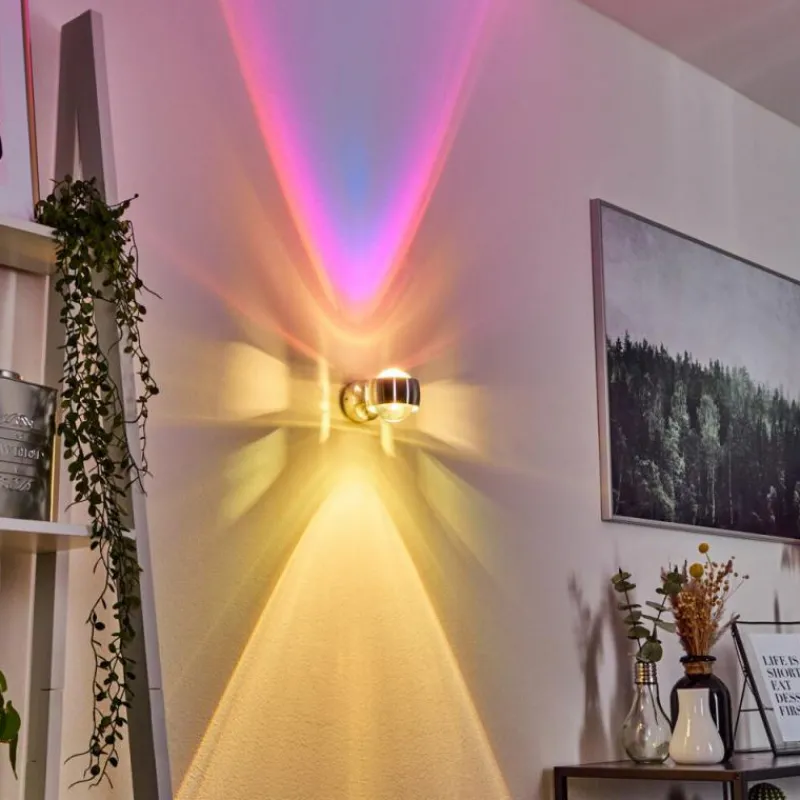 hofstein Applique murale Sapri Argenté, 1 lumière