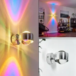 hofstein Applique murale Sapri Argenté, 1 lumière