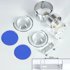 hofstein Applique murale Sapri Argenté, 1 lumière