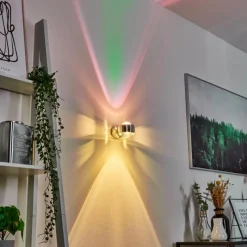 hofstein Applique murale Sapri Argenté, 1 lumière