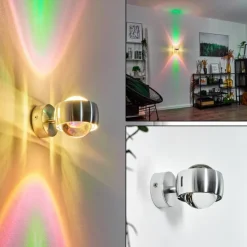 hofstein Applique murale Sapri Argenté, 1 lumière