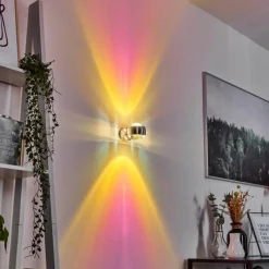 hofstein Applique murale Sapri Argenté, 1 lumière