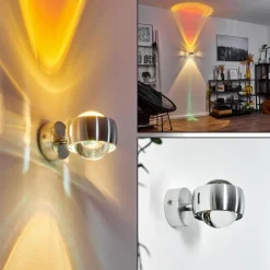 hofstein Applique murale Sapri Argenté, 1 lumière