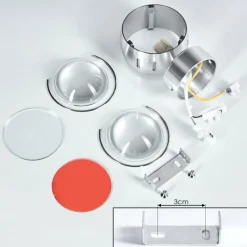 hofstein Applique murale Sapri Argenté, 1 lumière