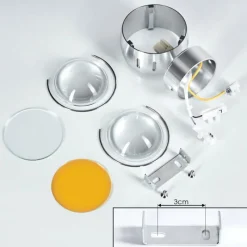 hofstein Applique murale Sapri Argenté, 1 lumière