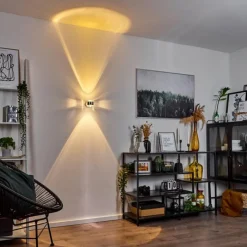 hofstein Applique murale Sapri Argenté, 1 lumière