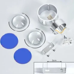 hofstein Applique murale Sapri Argenté, 1 lumière