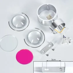 hofstein Applique murale Sapri Argenté, 1 lumière