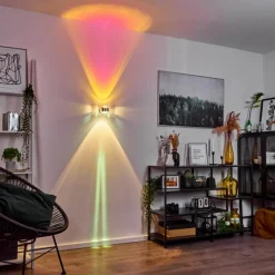 hofstein Applique murale Sapri Argenté, 1 lumière