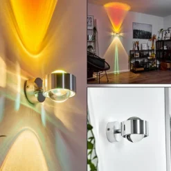 hofstein Applique murale Sapri Argenté, 1 lumière