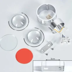 hofstein Applique murale Sapri Argenté, 1 lumière