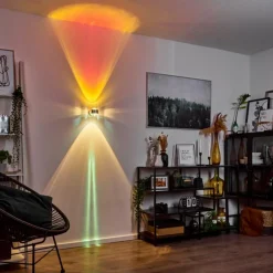 hofstein Applique murale Sapri Argenté, 1 lumière