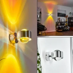 hofstein Applique murale Sapri Argenté, 1 lumière