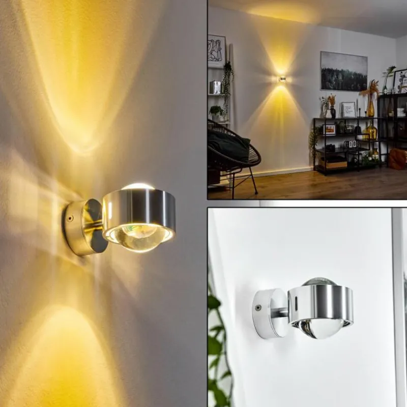 hofstein Applique murale Sapri Argenté, 1 lumière