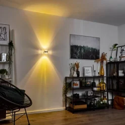 hofstein Applique murale Sapri Argenté, 1 lumière