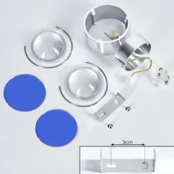 hofstein Applique murale Sapri Argenté, 1 lumière