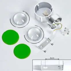 hofstein Applique murale Sapri Argenté, 1 lumière