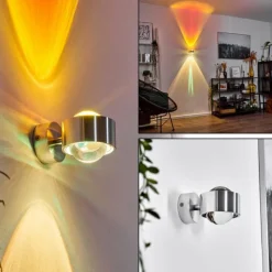 hofstein Applique murale Sapri Argenté, 1 lumière