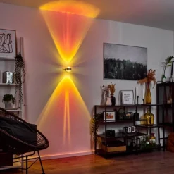 hofstein Applique murale Sapri Argenté, 1 lumière