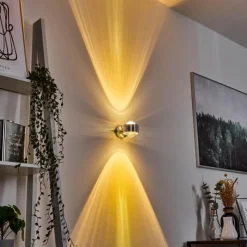 hofstein Applique murale Sapri Argenté, 1 lumière