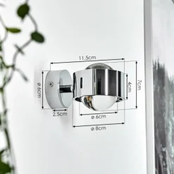 hofstein Applique murale Sapri Chrome, 1 lumière