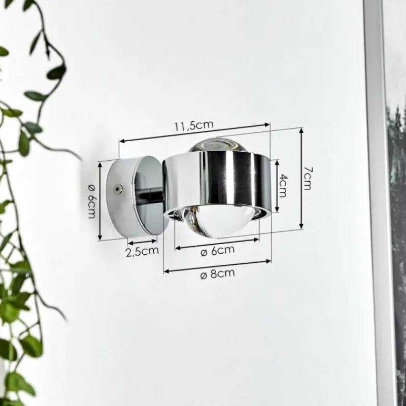 hofstein Applique murale Sapri Chrome, 1 lumière