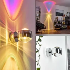 hofstein Applique murale Sapri Chrome, 1 lumière