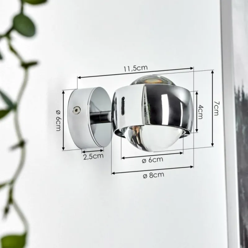 hofstein Applique murale Sapri Chrome, 1 lumière