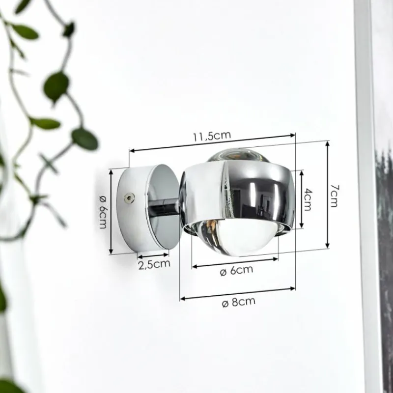 hofstein Applique murale Sapri Chrome, 1 lumière