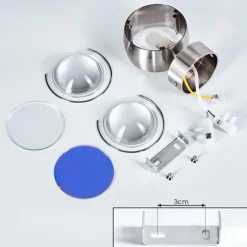 hofstein Applique murale Sapri Nickel mat, 1 lumière