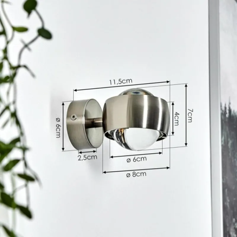 hofstein Applique murale Sapri Nickel mat, 1 lumière