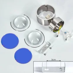 hofstein Applique murale Sapri Nickel mat, 1 lumière