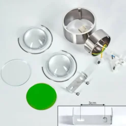 hofstein Applique murale Sapri Nickel mat, 1 lumière