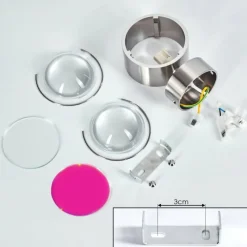 hofstein Applique murale Sapri Nickel mat, 1 lumière