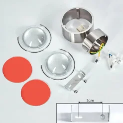 hofstein Applique murale Sapri Nickel mat, 1 lumière