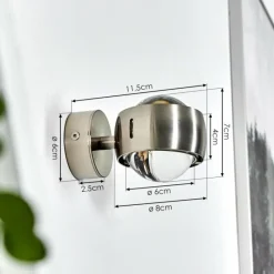 hofstein Applique murale Sapri Nickel mat, 1 lumière