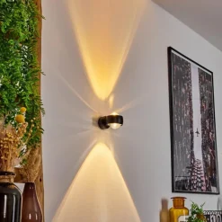 hofstein Applique murale Sapri Noir, 1 lumière