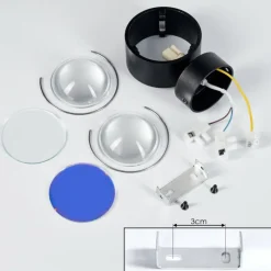 hofstein Applique murale Sapri Noir, 1 lumière