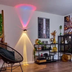 hofstein Applique murale Sapri Noir, 1 lumière