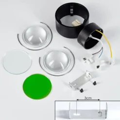 hofstein Applique murale Sapri Noir, 1 lumière